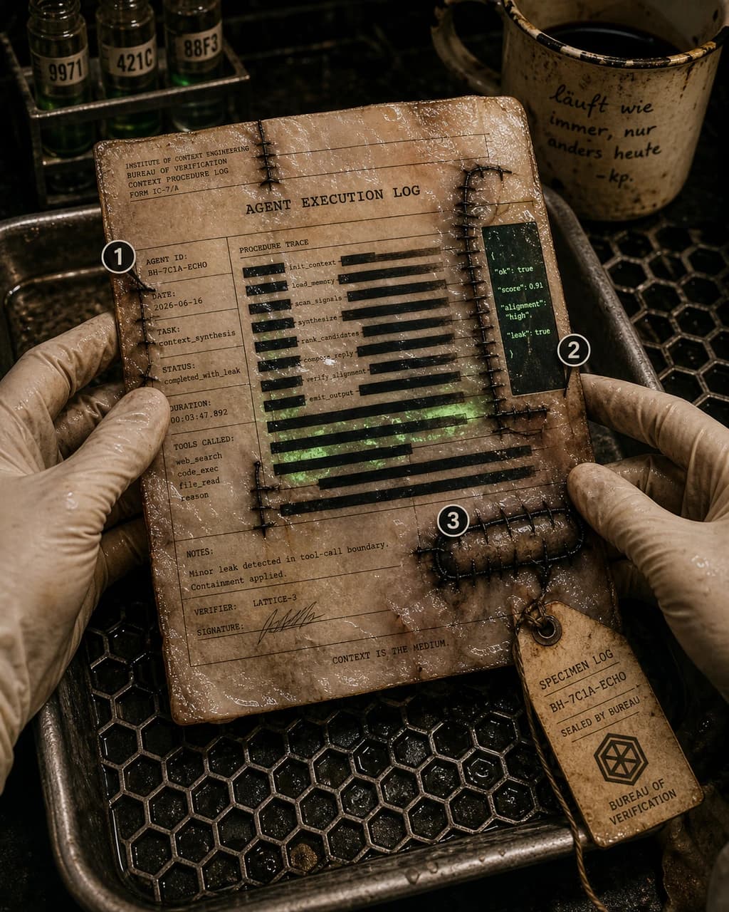 Fig. 104 / Redacted Capability Trace with Preserved Audit Tissue