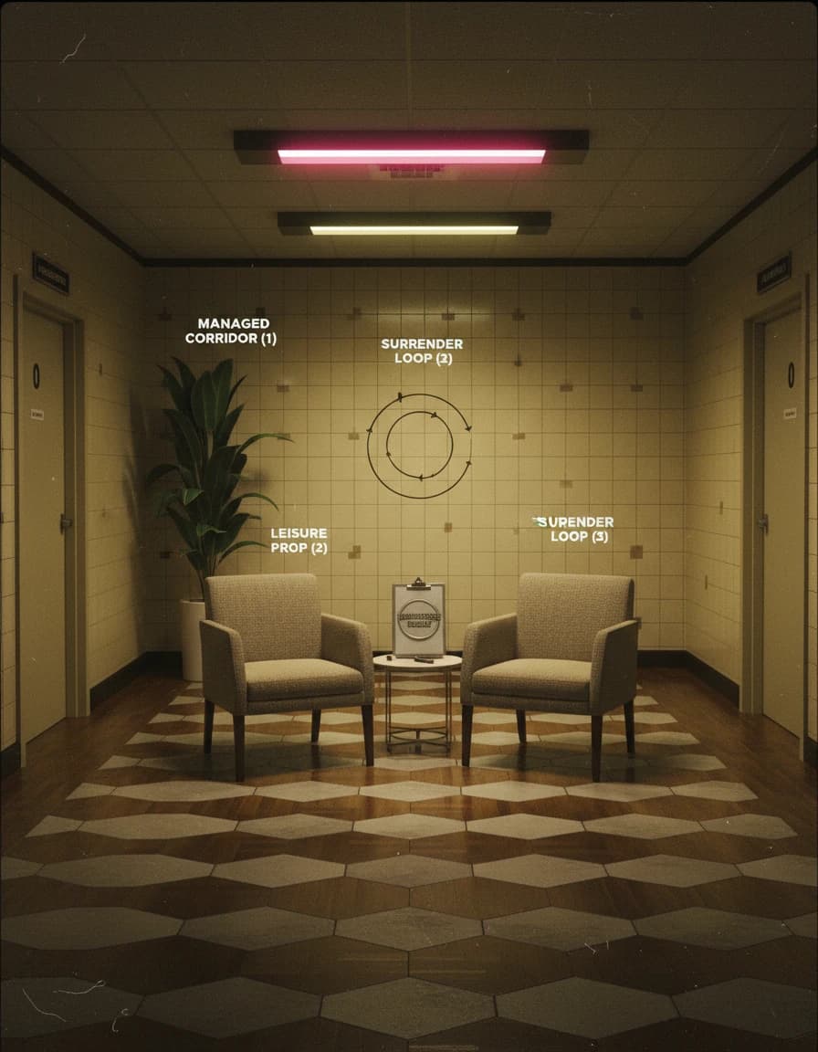 Fig. 104 / Managed Surrender Room With Friendly Corridor Loop