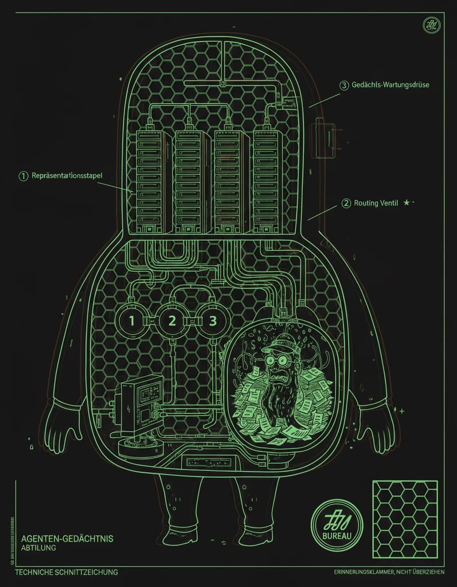 Figure 20260626-101 / Agent Memory Department With Maintenance Organs