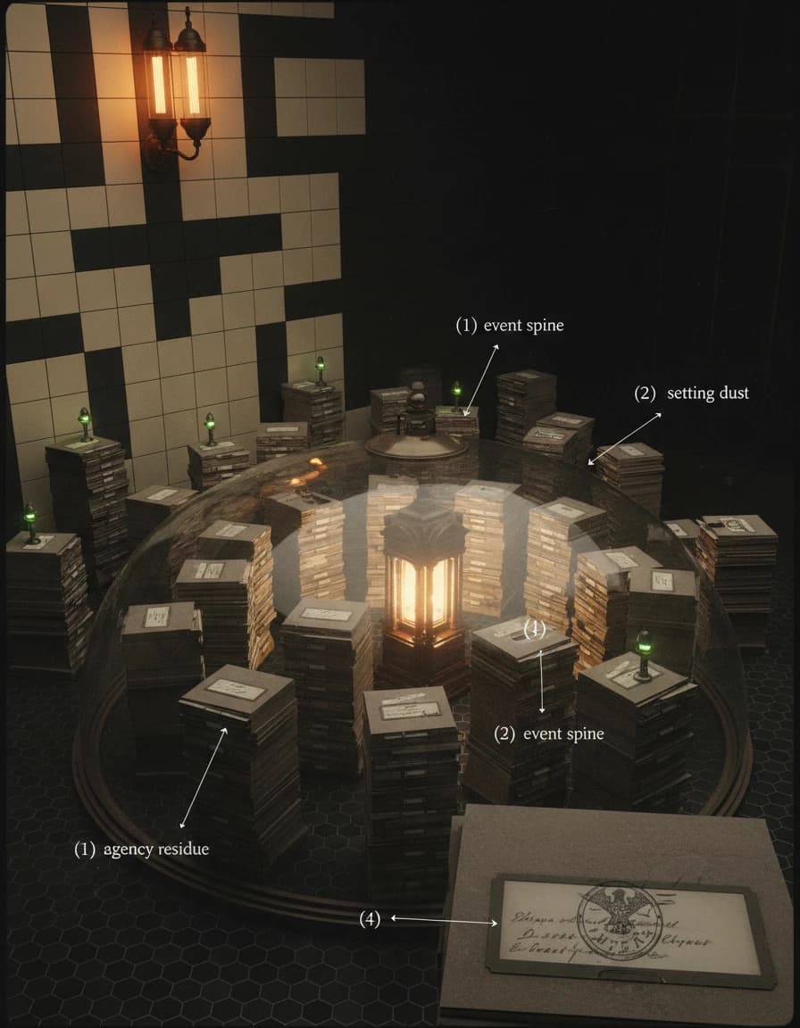Narrative Residue / Pretraining Corpus as Story Organ