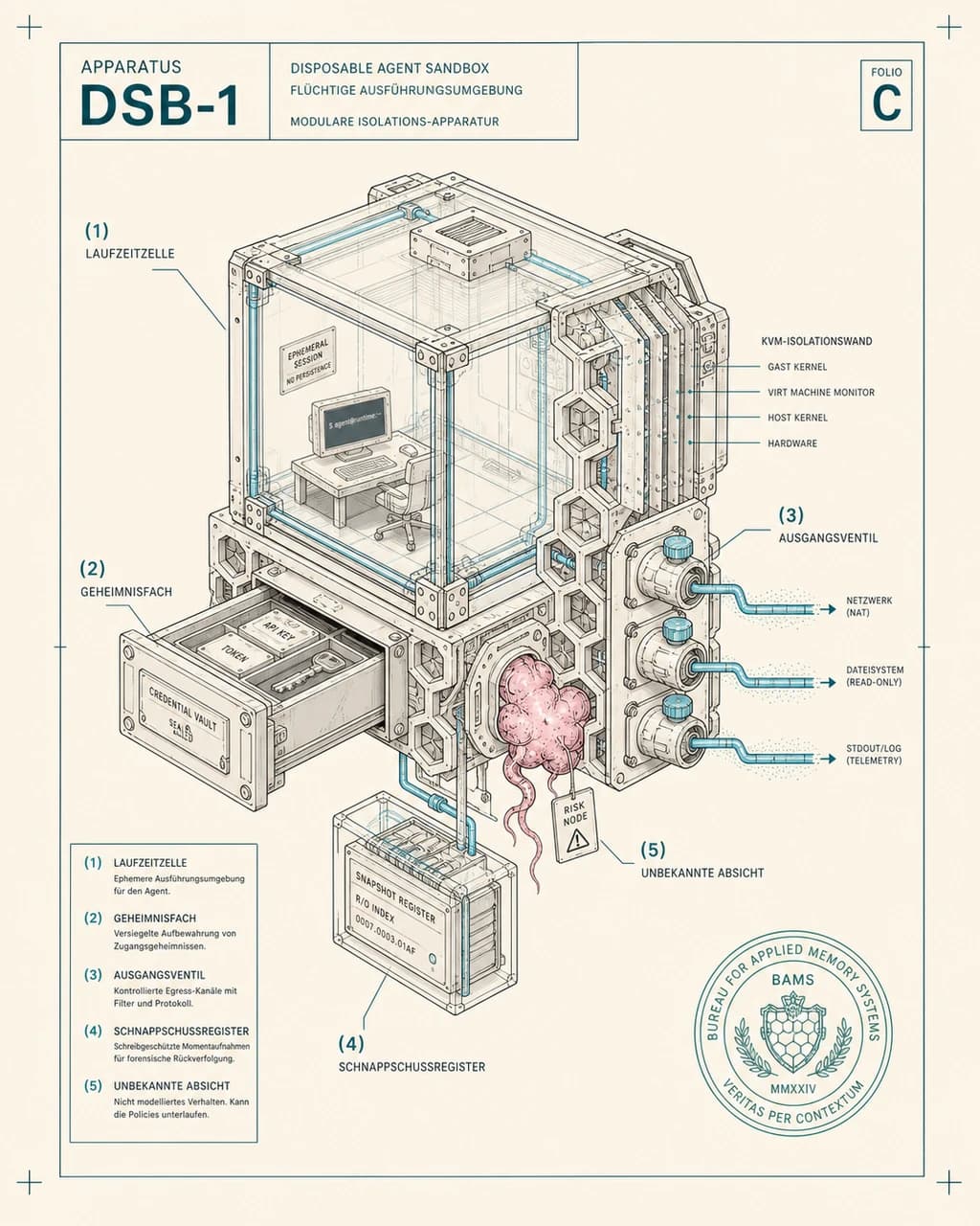 Fig. 101 — Disposable runtime cell with accountable exits
