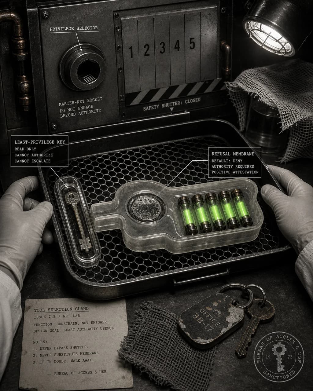 Privilege Membrane / Tool Selection Under Care