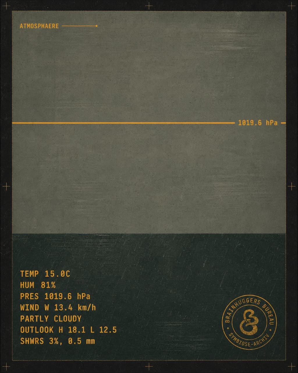 Field Reading / Hamburg Atmospheric Register 20260823-701