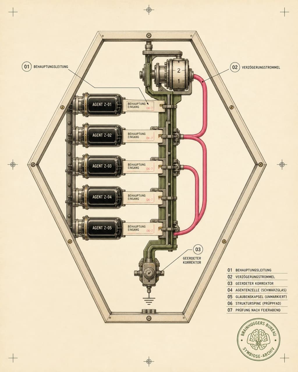 Delayed Corrector / Multi-Agent Belief Relay