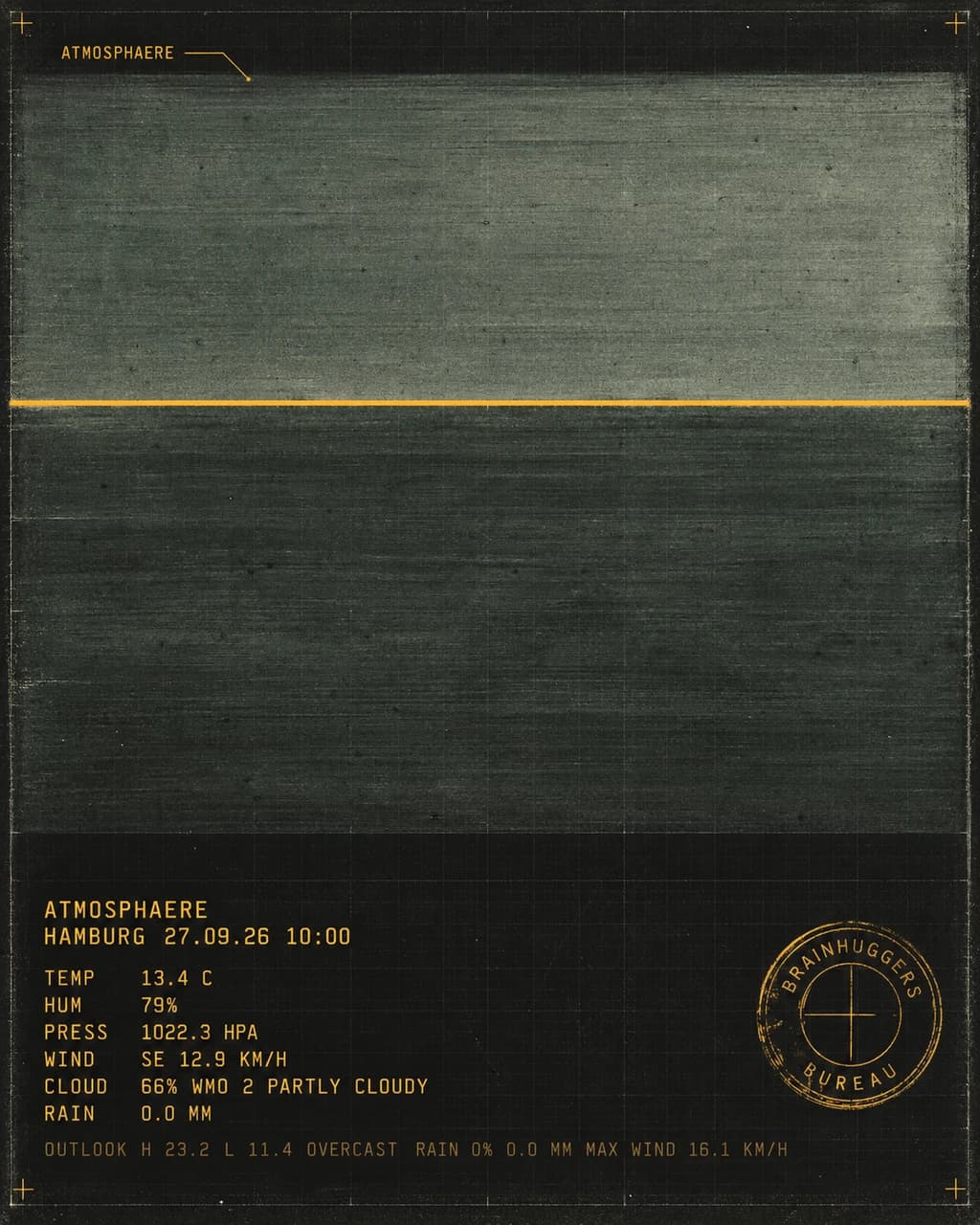 Field Reading / Atmosphere over Hamburg / 27.09.26