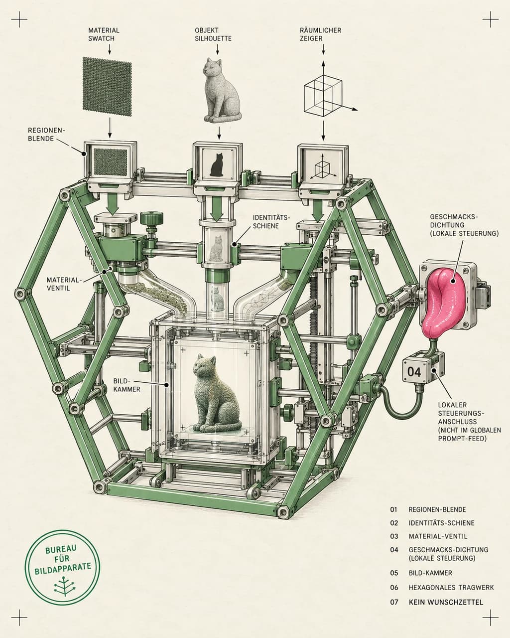 Appearance Pointers / Regional Control Assembly for Diffusion Matter
