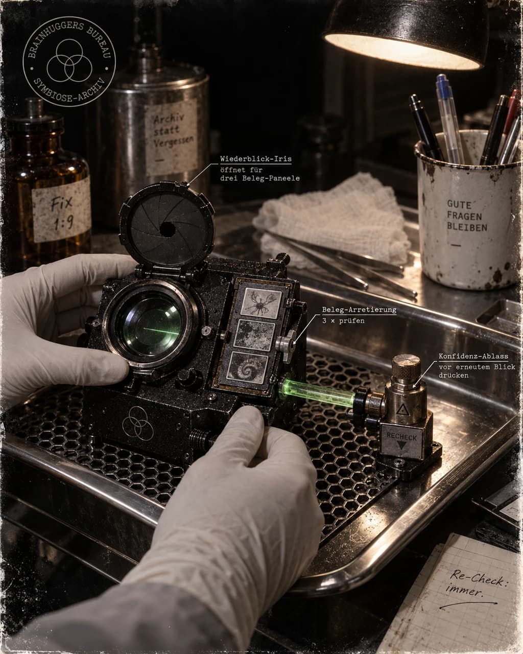 Active Observer / Lens with Recheck Valve