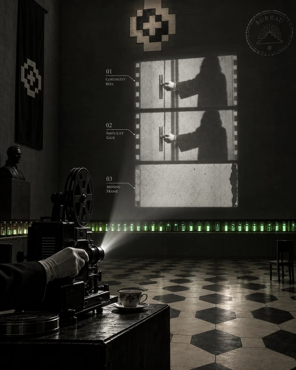 FilmBench / Continuity Test for an Unfinished Scene