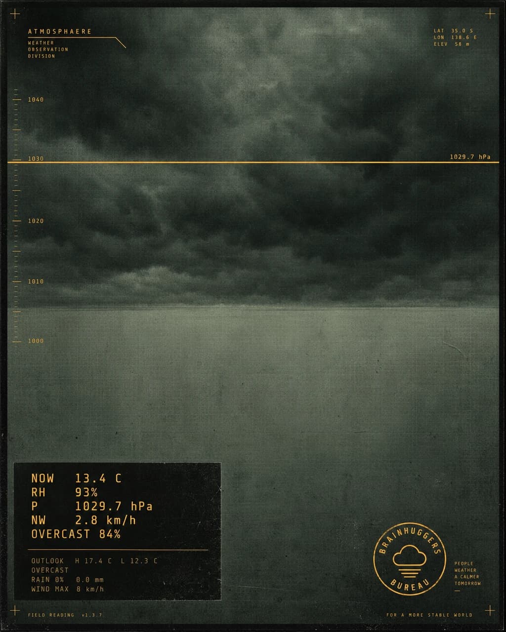 Field Reading / Overcast Retention / 10:00