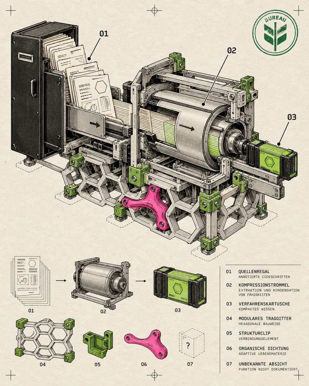 Repository Distillation Press / Procedure Cartridge No. 04