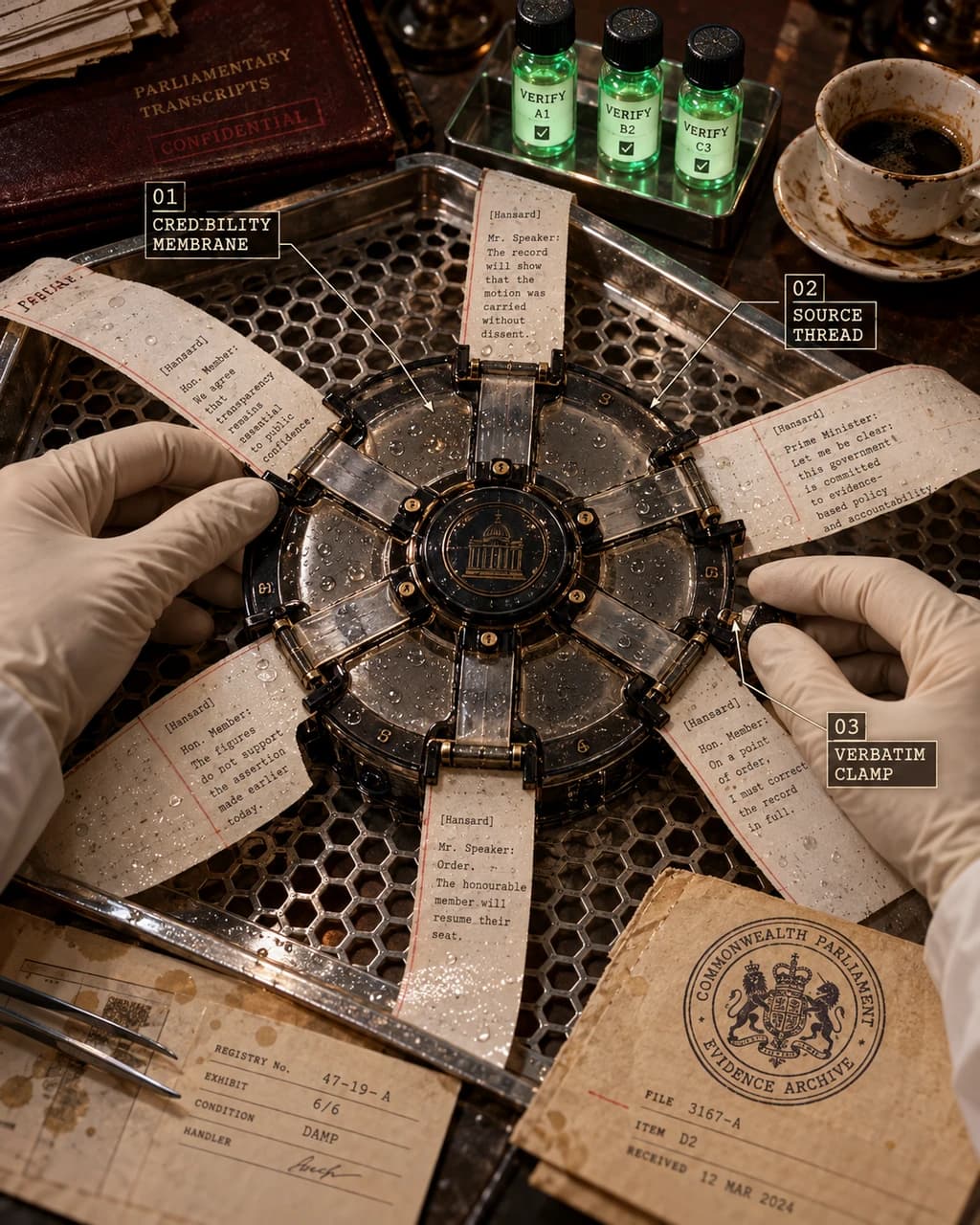 Authority Dial for a Noisy Archive